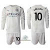 Officiële Voetbalshirt + Korte Broek Manchester City Jack Grealish 10 Uit 2021-22 Lange Mouw - Kids